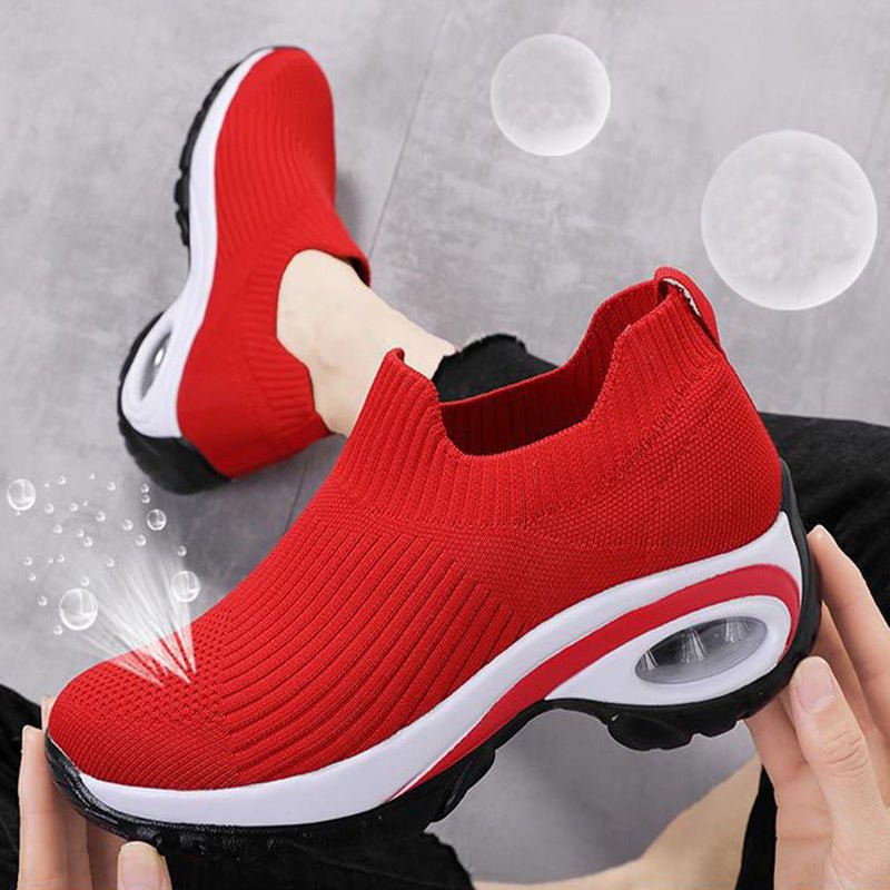 Chaussures de sport pour femmes avec coussin d'air, en mesh respirant. - Ivory Deals Market