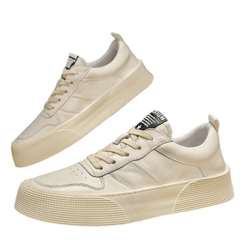 Chaussures en cuir respirantes pour hommes, tendance plateforme sportive - Ivory Deals Market