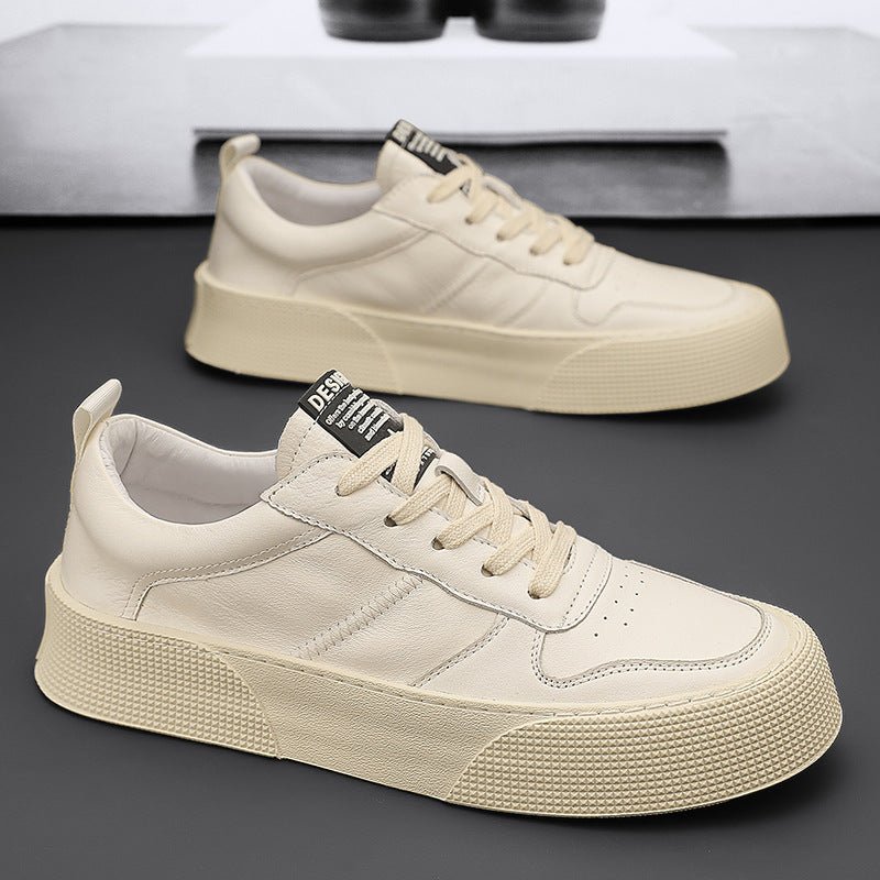 Chaussures en cuir respirantes pour hommes, tendance plateforme sportive - Ivory Deals Market