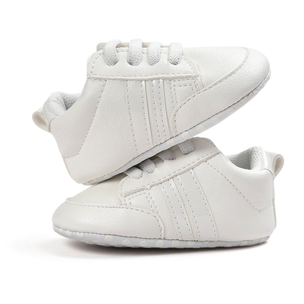 Chaussures mocassins pour bébé garçon ou fille en cuir PU, douces et antidérapantes pour les nouveau - nés. - Ivory Deals Market