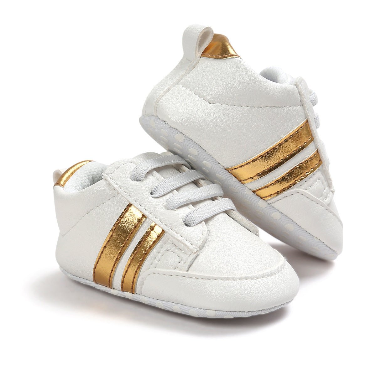 Chaussures mocassins pour bébé garçon ou fille en cuir PU, douces et antidérapantes pour les nouveau - nés. - Ivory Deals Market