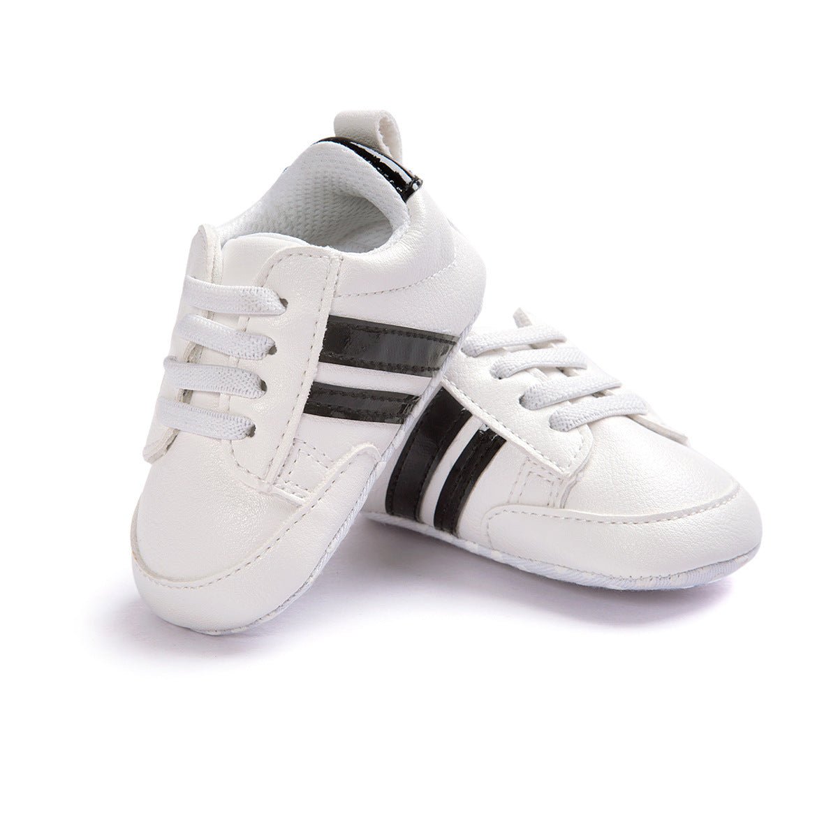 Chaussures mocassins pour bébé garçon ou fille en cuir PU, douces et antidérapantes pour les nouveau - nés. - Ivory Deals Market