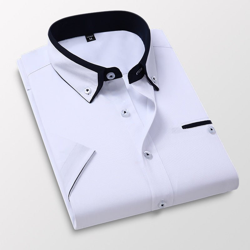 Chemise à manches courtes à manches courtes pour hommes - Ivory Deals Market