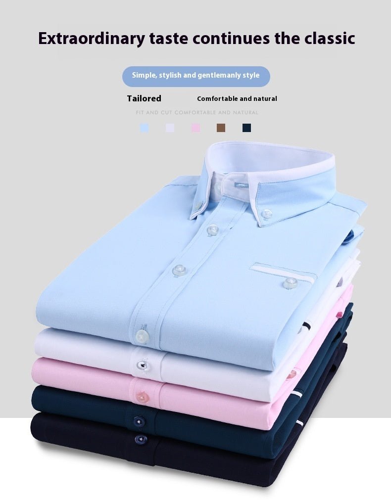 Chemise à manches courtes à manches courtes pour hommes - Ivory Deals Market