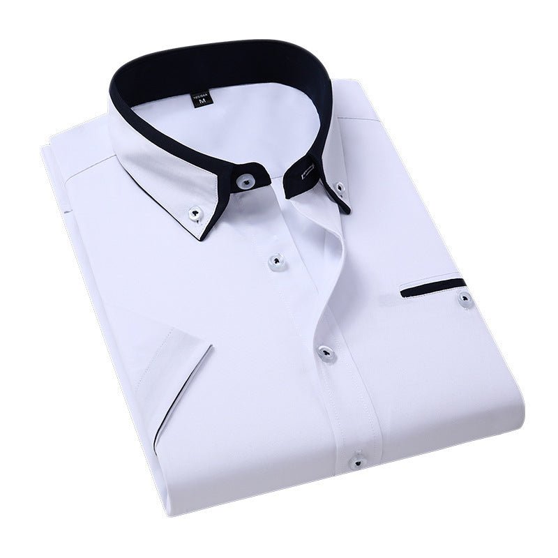 Chemise à manches courtes à manches courtes pour hommes - Ivory Deals Market