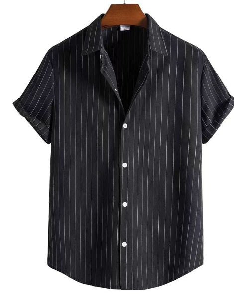 Chemise imprimée en 3D pour hommes, décontractée, polyvalente et tendance. - Ivory Deals Market