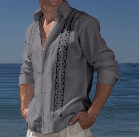 Chemise imprimée Seaside Cool Beach - Ivory Deals Market