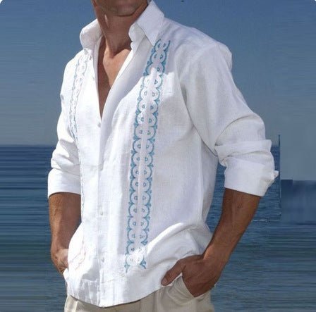 Chemise imprimée Seaside Cool Beach - Ivory Deals Market