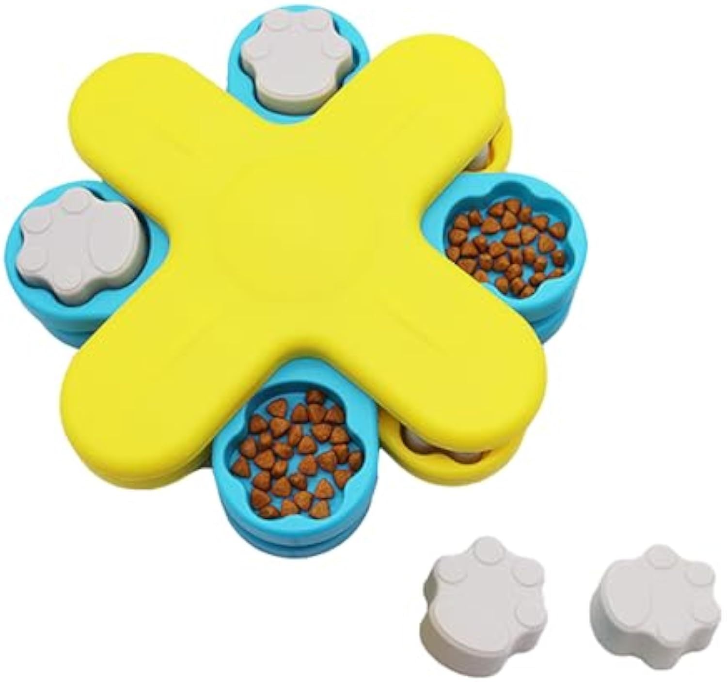 Chiens, jouets de mangeoire pour chiens, jouets de puzzle interactifs pour chiens, distributeur de nourriture pour chiens, jouets d'enrichissement de chien pour formation de QI, alimentation lente réglable, puzzle - Ivory Deals Market