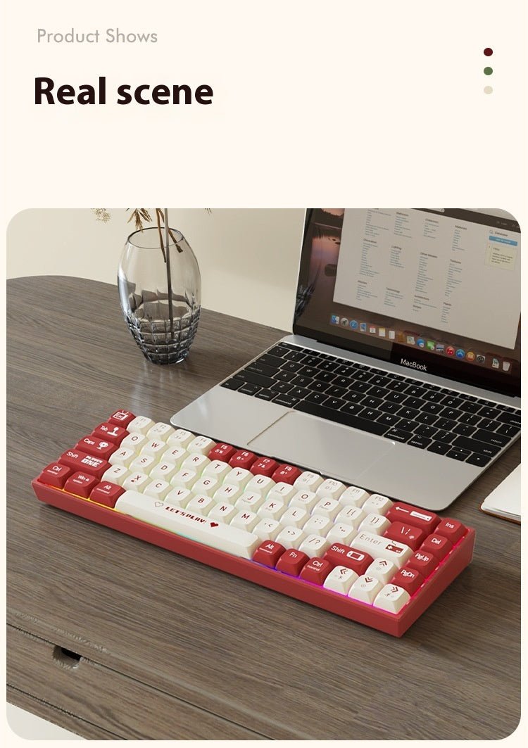 Clavier Jeu mécanique câblé à chaud échangeable - Ivory Deals Market