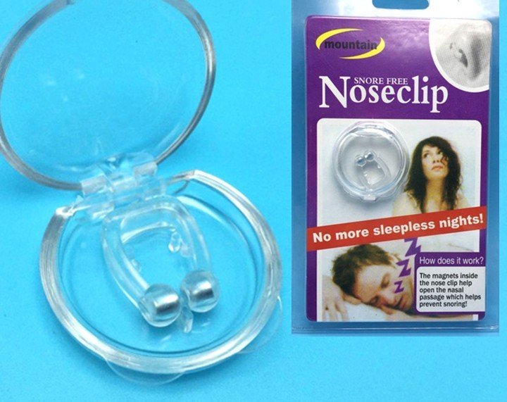 Clip nasal magnétique en silicone pour arrêter les ronflements pendant le sommeil Aide à l'apnée Dispositif de nuit - Ivory Deals Market