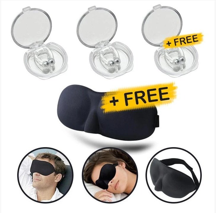 Clip nasal magnétique en silicone pour arrêter les ronflements pendant le sommeil Aide à l'apnée Dispositif de nuit - Ivory Deals Market