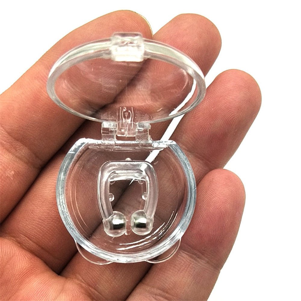 Clip nasal magnétique en silicone pour arrêter les ronflements pendant le sommeil Aide à l'apnée Dispositif de nuit - Ivory Deals Market