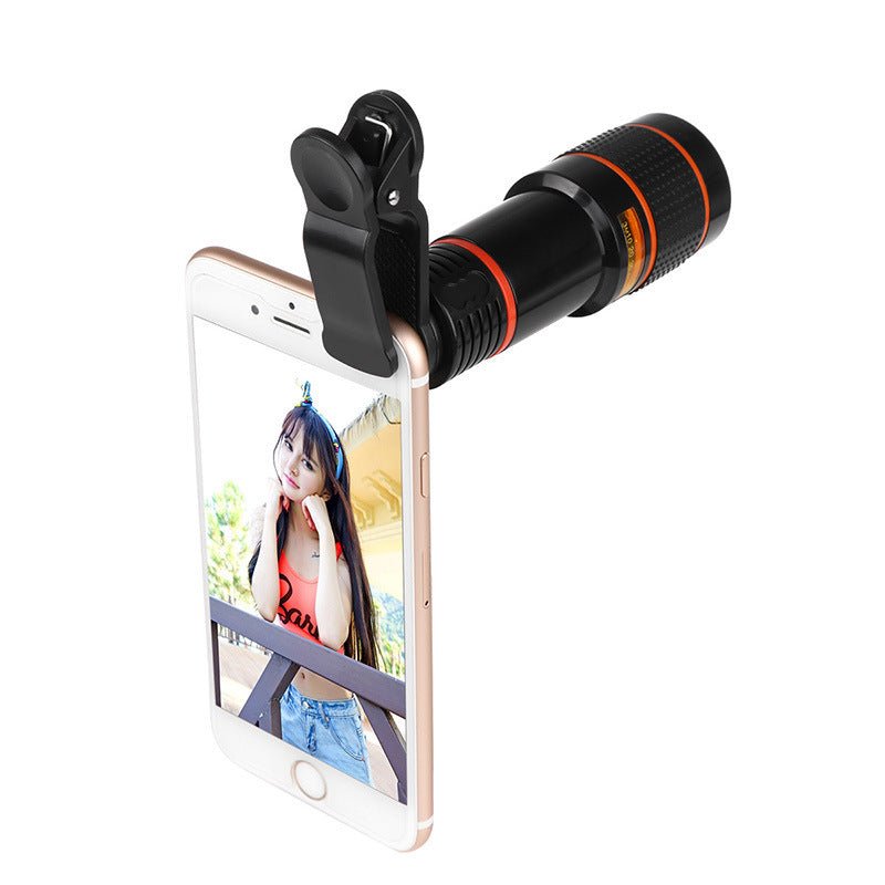 Clip - On Objectif de caméra télescopique rétractable pour téléphone mobile Zoom pour Galaxy S3 S4 S5 S6 S7 Edge - Ivory Deals Market