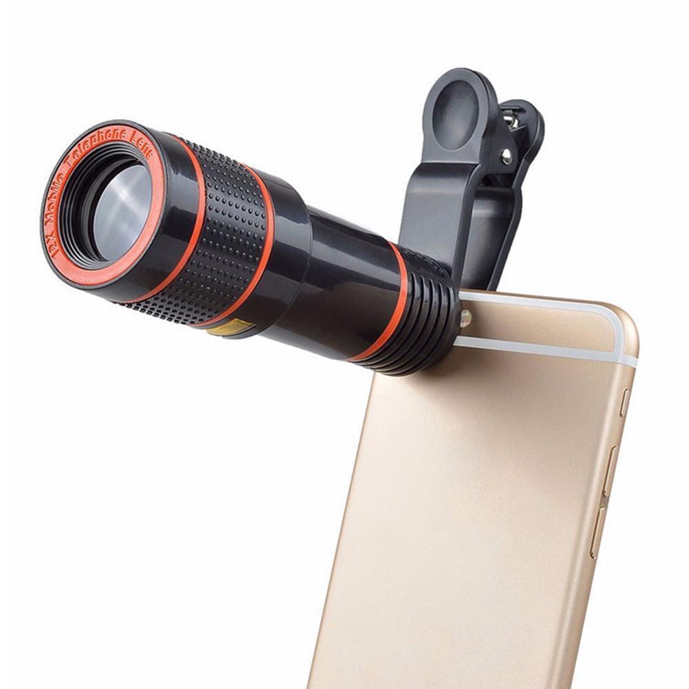 Clip On Optical Zoom Telescope Camera Lens HD 8X pour téléphone portable universel - Ivory Deals Market