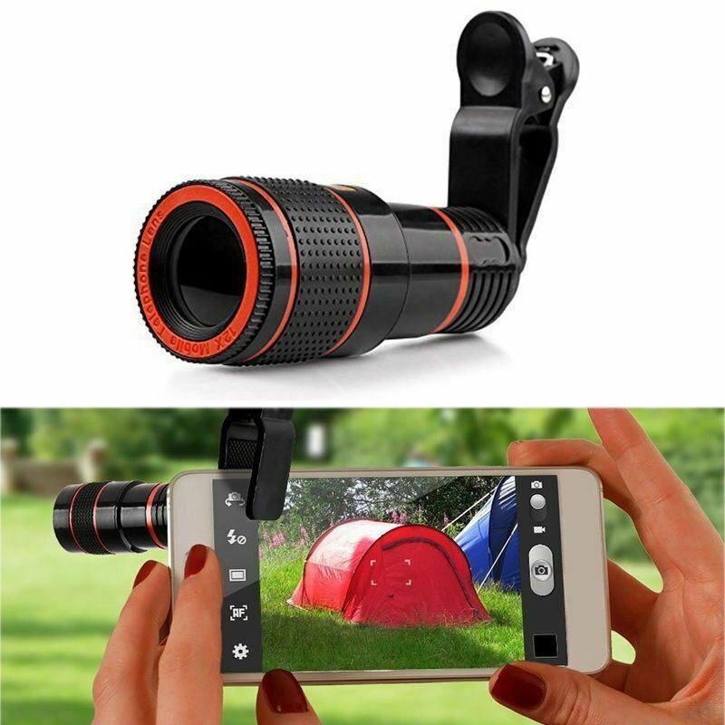 Clip On Optical Zoom Telescope Camera Lens HD 8X pour téléphone portable universel - Ivory Deals Market