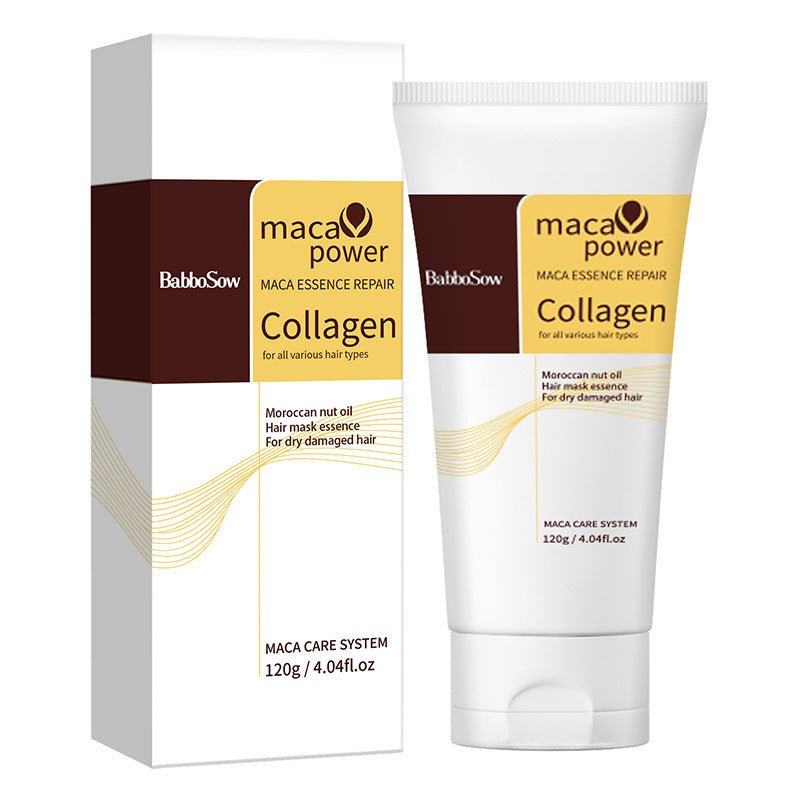 Collagène hydratant masque capillaire hydratant doux crème nourrissante nettoyant en profondeur huile essentielle de soin des cheveux - Ivory Deals Market