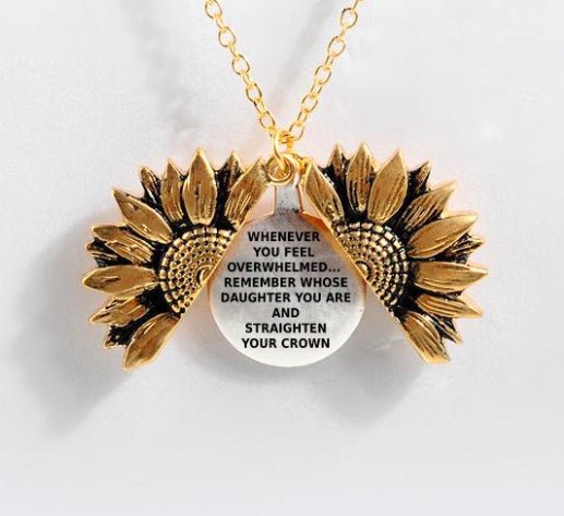 Collier à double couche avec inscription "Tournesol" - Ivory Deals Market