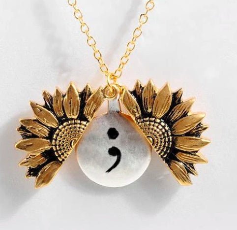 Collier à double couche avec inscription "Tournesol" - Ivory Deals Market