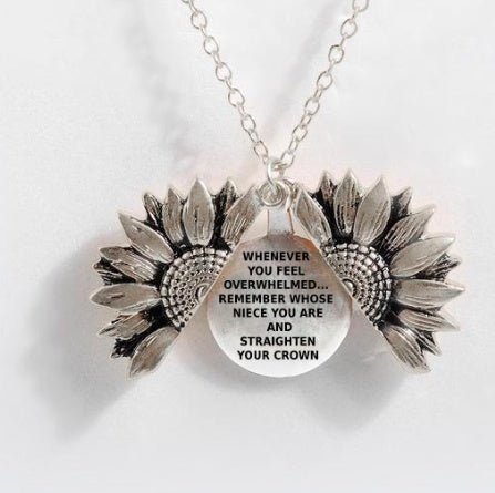 Collier à double couche avec inscription "Tournesol" - Ivory Deals Market