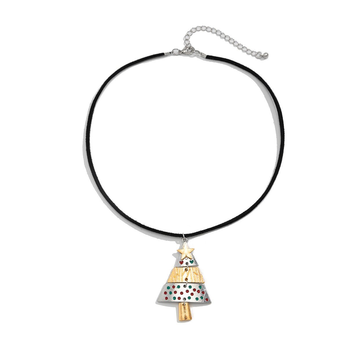 Collier arbre de Noël et boucles d'oreilles mode pendentif collier costume - Ivory Deals Market