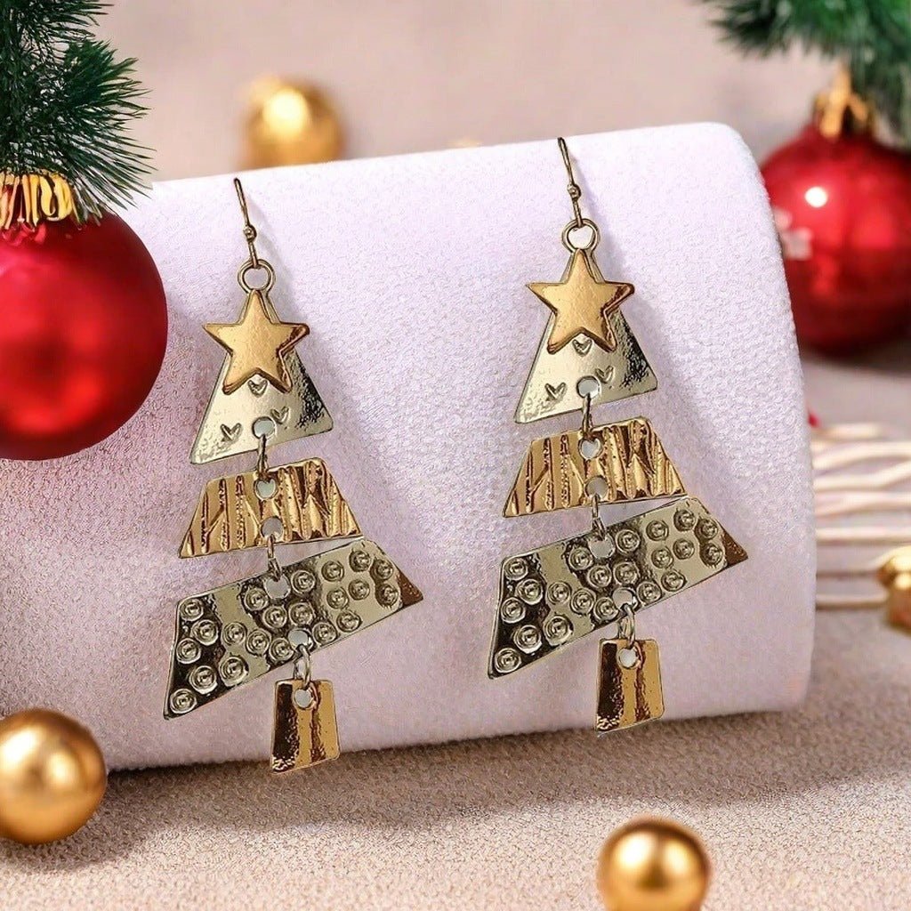 Collier arbre de Noël et boucles d'oreilles mode pendentif collier costume - Ivory Deals Market