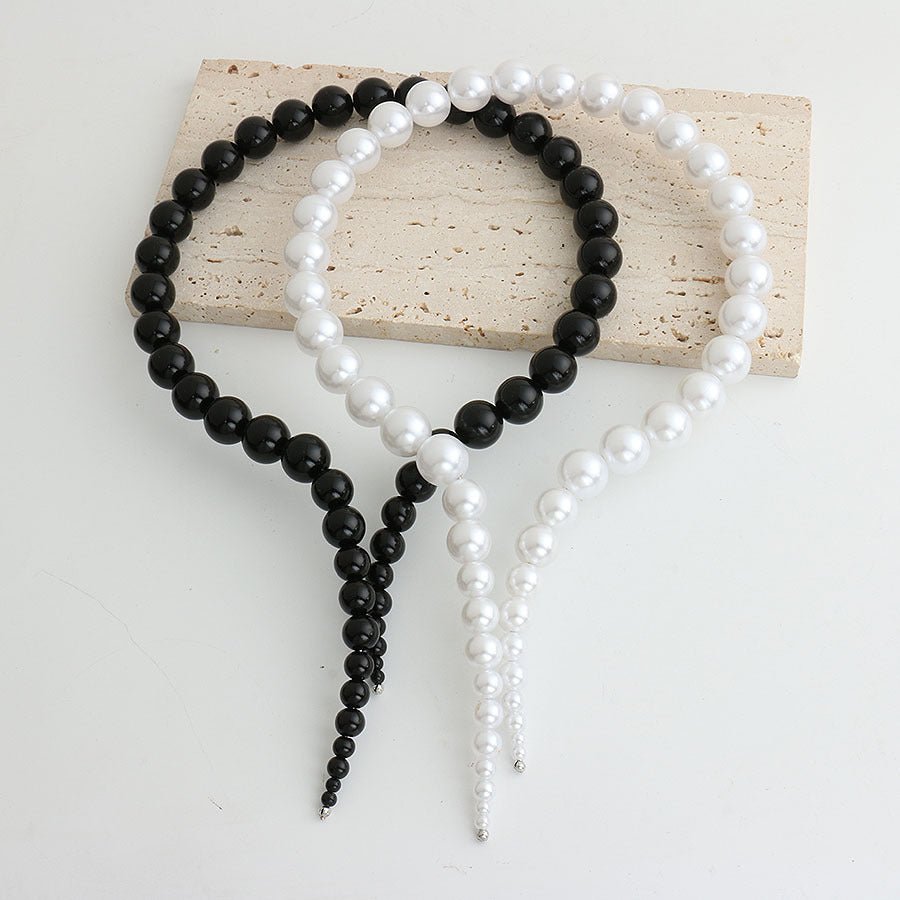 Collier de perles européennes et américaines de haute qualité, grandes et petites. - Ivory Deals Market