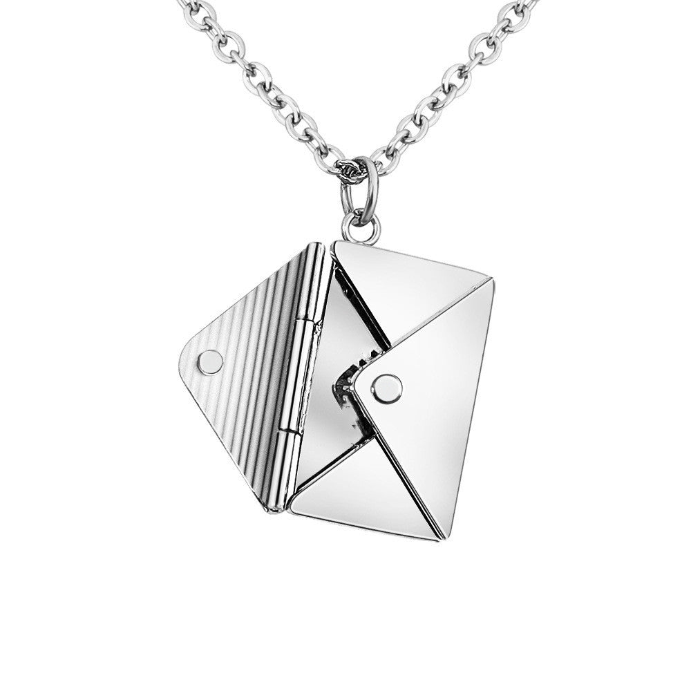 Collier enveloppe de bijoux de mode avec pendentif lettre pour femme, meilleur cadeau pour la petite amie. - Ivory Deals Market