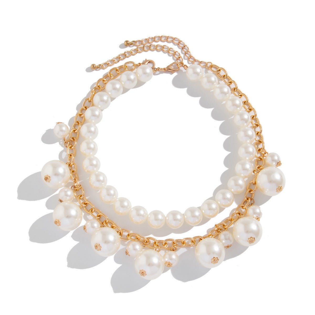 Collier pendentif en perles synthétiques à la mode en alliage. - Ivory Deals Market