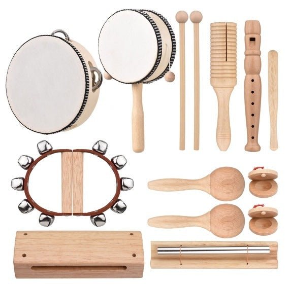 Combinaison d'instruments de musique pour l'éducation préscolaire, comprenant des instruments à percussion et des marteaux de sable, destinés aux enfants - Ivory Deals Market