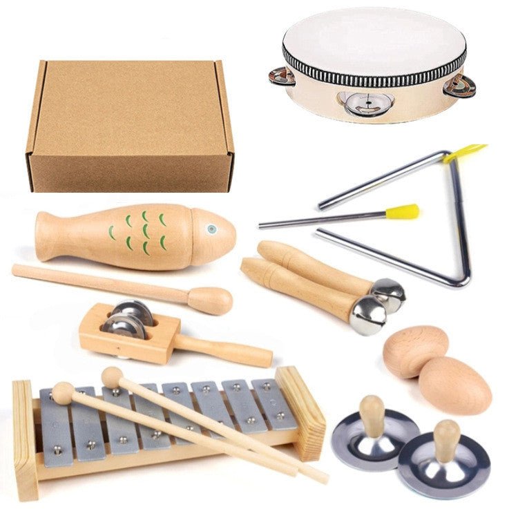 Combinaison d'instruments de musique pour l'éducation préscolaire, comprenant des instruments à percussion et des marteaux de sable, destinés aux enfants - Ivory Deals Market