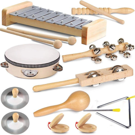 Combinaison d'instruments de musique pour l'éducation préscolaire, comprenant des instruments à percussion et des marteaux de sable, destinés aux enfants - Ivory Deals Market