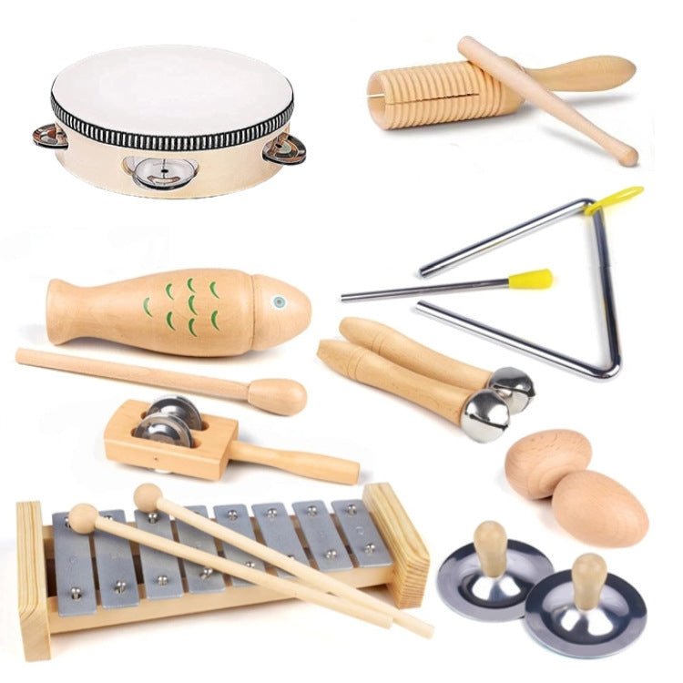 Combinaison d'instruments de musique pour l'éducation préscolaire, comprenant des instruments à percussion et des marteaux de sable, destinés aux enfants - Ivory Deals Market