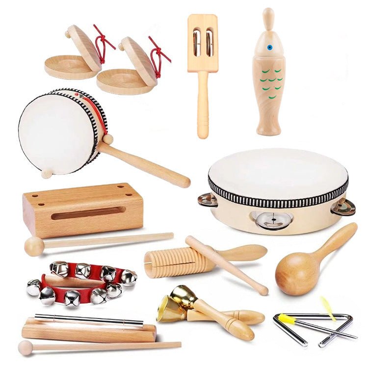 Combinaison d'instruments de musique pour l'éducation préscolaire, comprenant des instruments à percussion et des marteaux de sable, destinés aux enfants - Ivory Deals Market