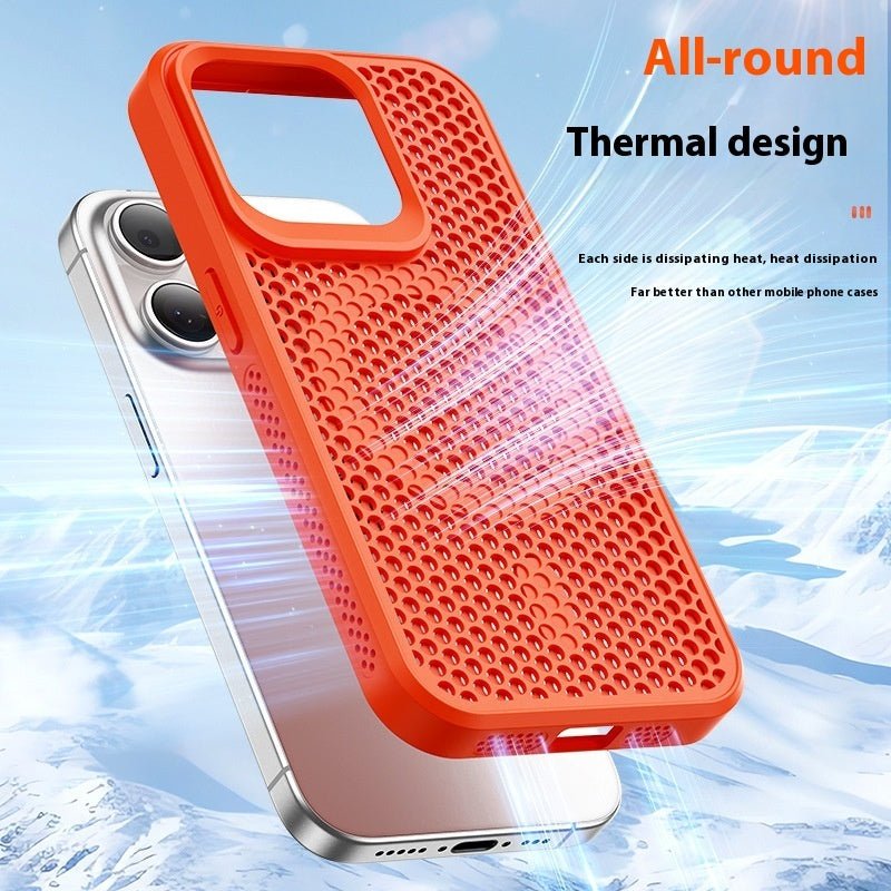 Coque de téléphone respirante en nid d'abeille, Dissipation thermique - Ivory Deals Market