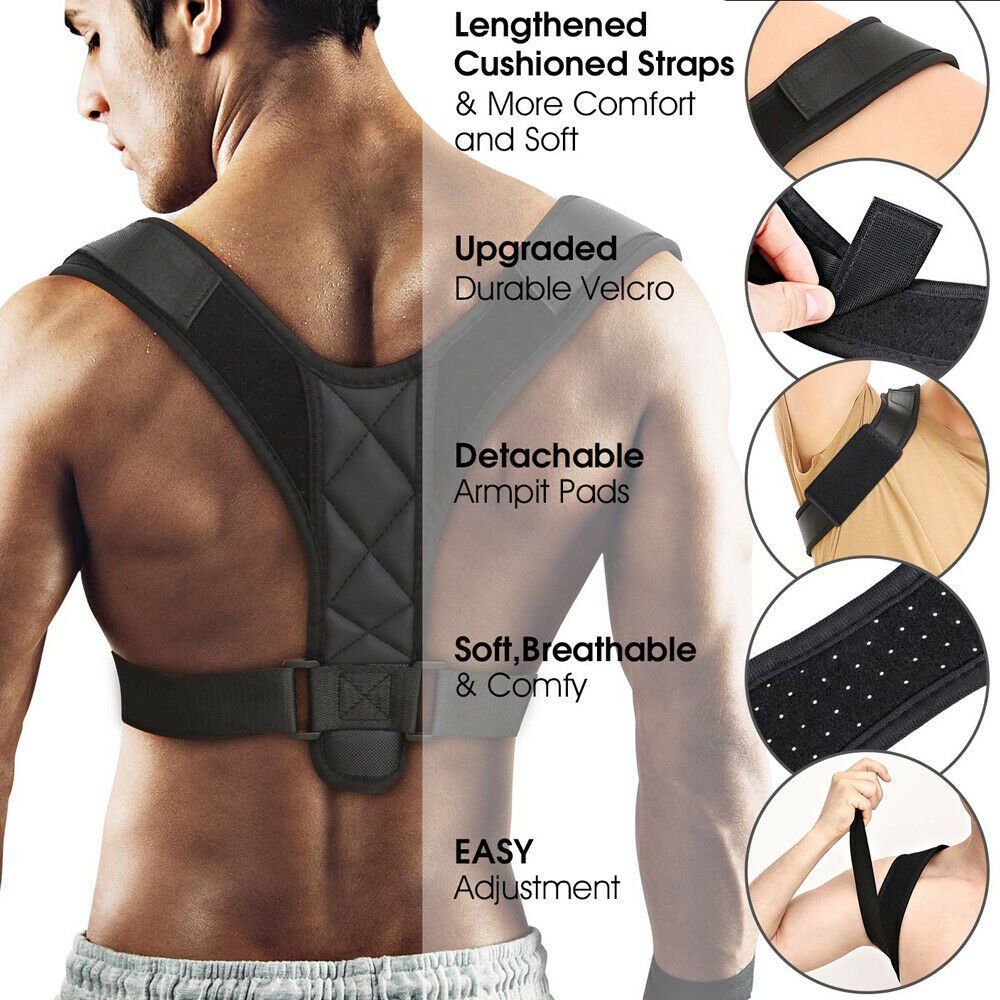 Correcteur de posture pour hommes et femmes Soutien de la clavicule pour soulager les douleurs du dos - Ivory Deals Market