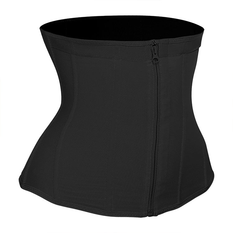 Corset de taille à fermeture éclair à 9 os, grande taille - Ivory Deals Market