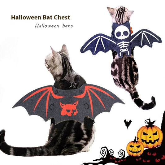 Costume d'Halloween pour chat avec des ailes de chauve - souris. - Ivory Deals Market