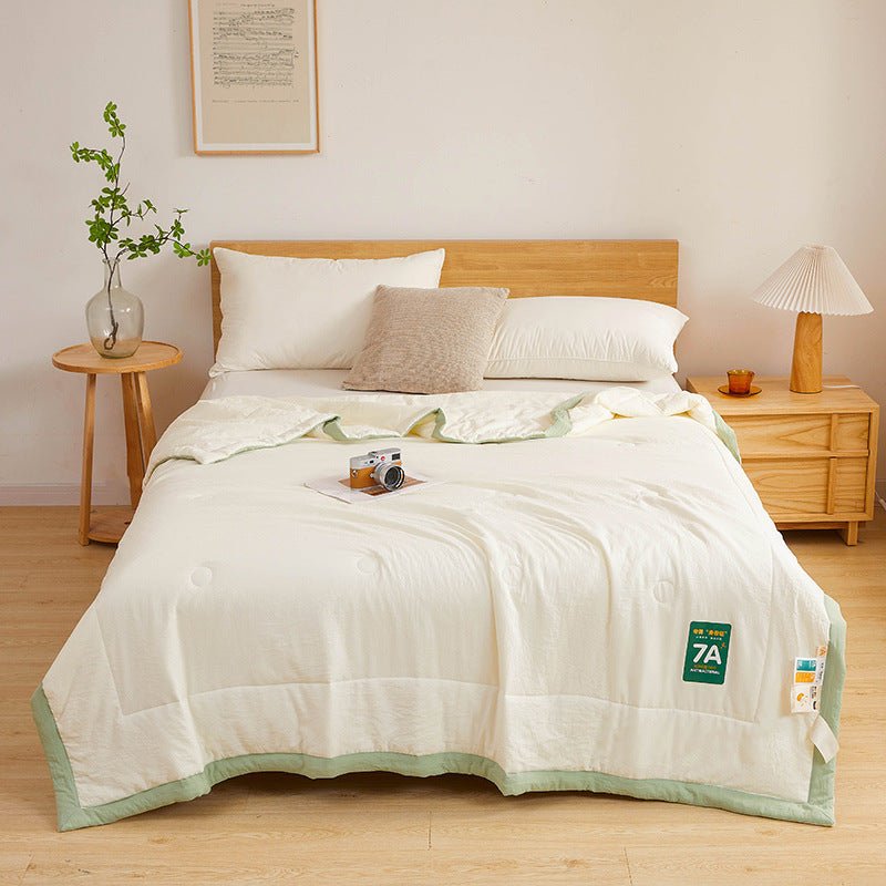 Couette d'été en coton brut antibactérien lavable - Ivory Deals Market