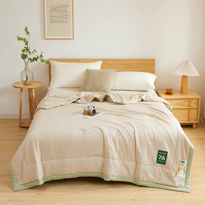 Couette d'été en coton brut antibactérien lavable - Ivory Deals Market