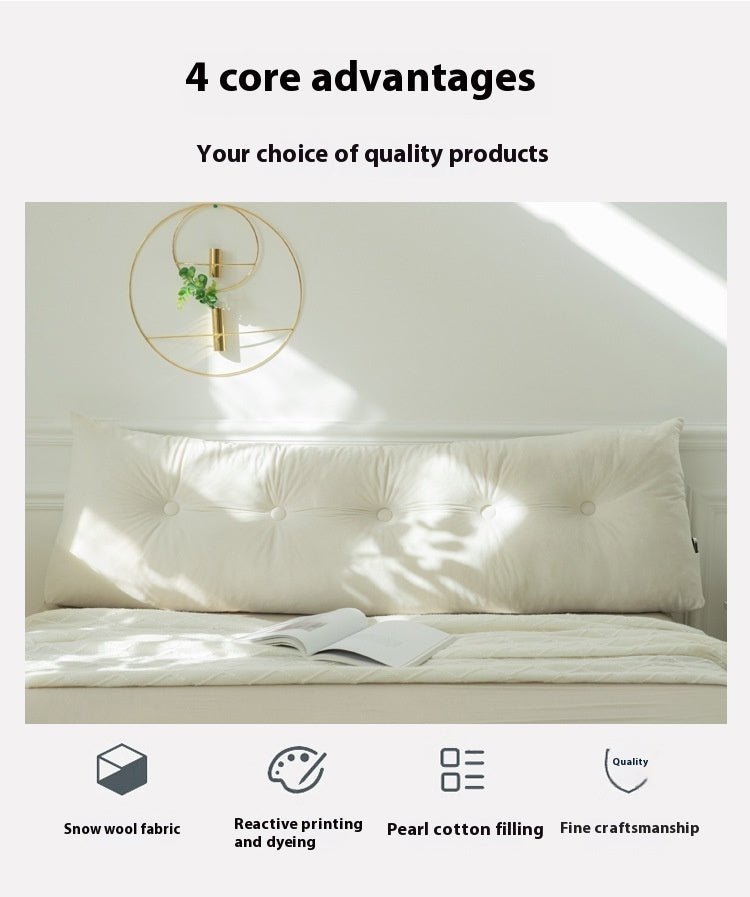 Coussin de chevet canapé chambre tatami dossier souple simple - Ivory Deals Market