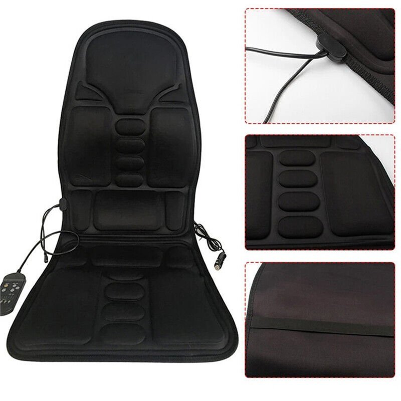 Coussin de massage à dos plein à 8 modes pour chaise de voiture coussin de siège tapis masseur de chaleur - Ivory Deals Market