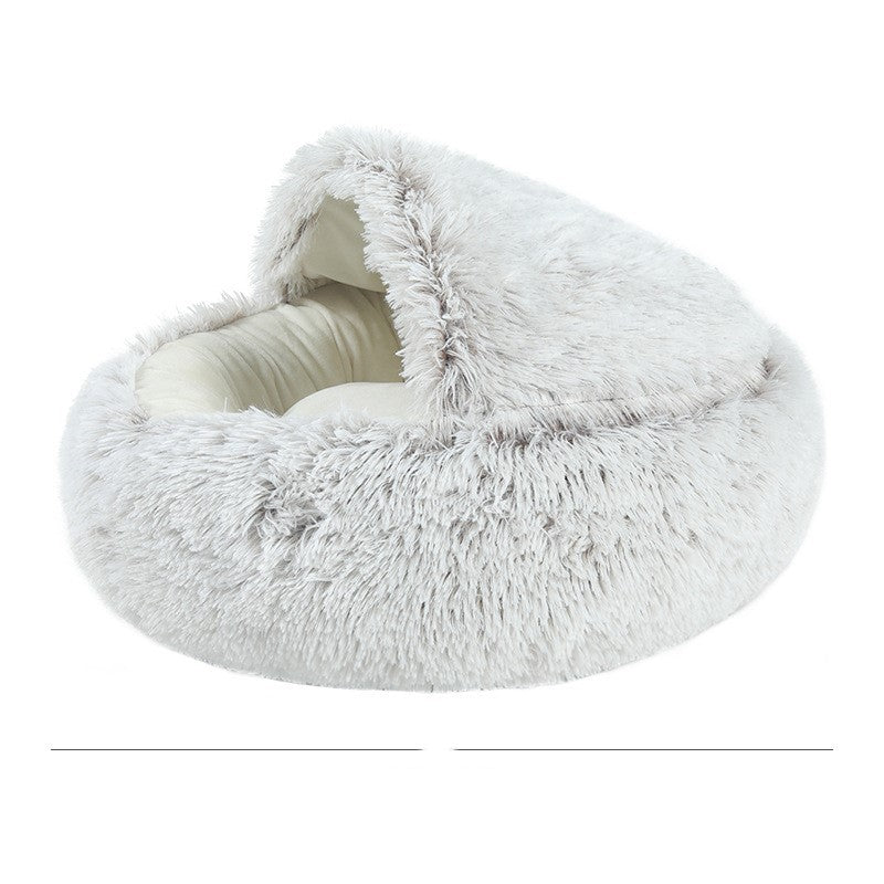 Cristal velours chaud ronde demi enveloppé de chat nid - Ivory Deals Market