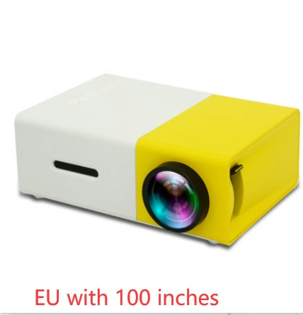 Projecteur portable 3D HD à domicile avec haut-parleur HDMI et port USB, mini projecteur YG300