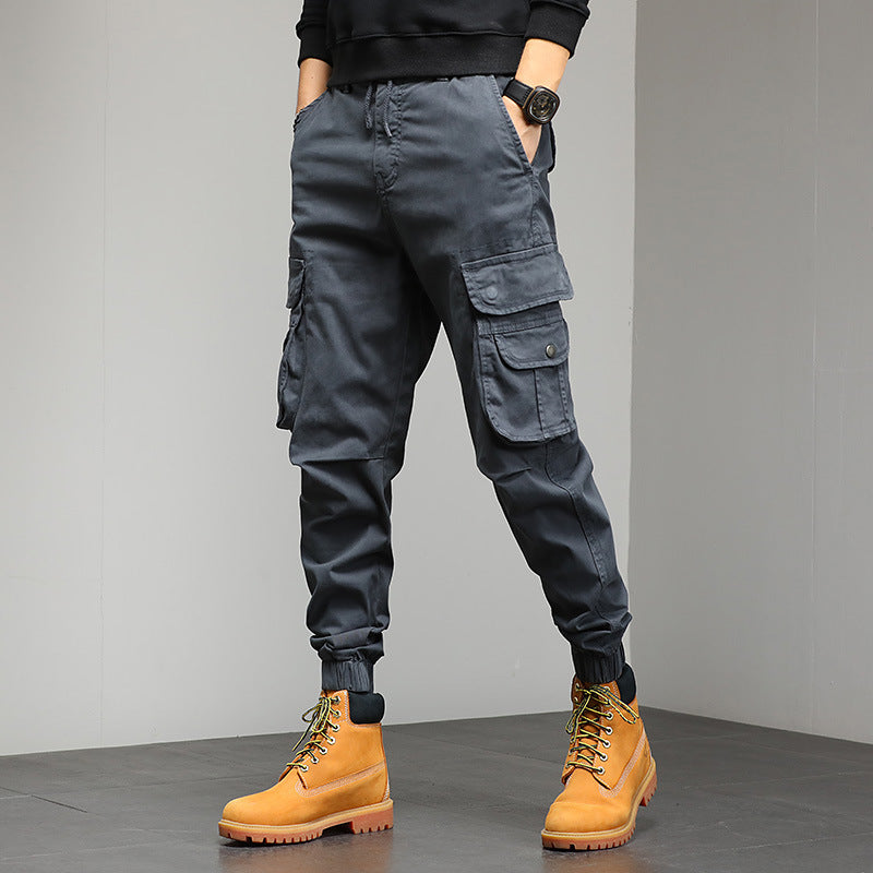 Pantalons décontractés de la marque de mode Multi-bag pour hommes