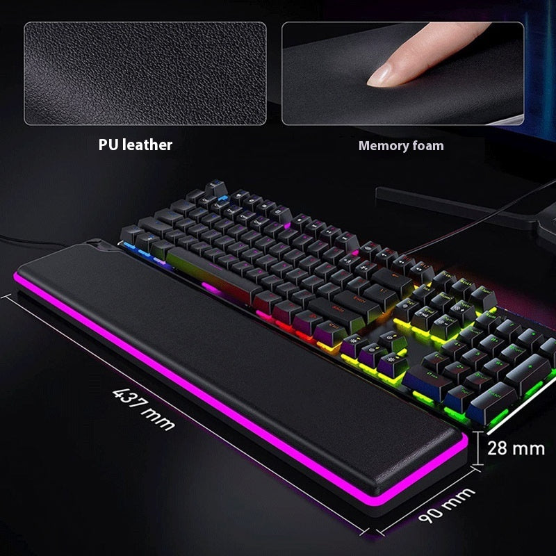 Support pour clavier lumineux à rebond élevé avec prise en charge du clavier RGB