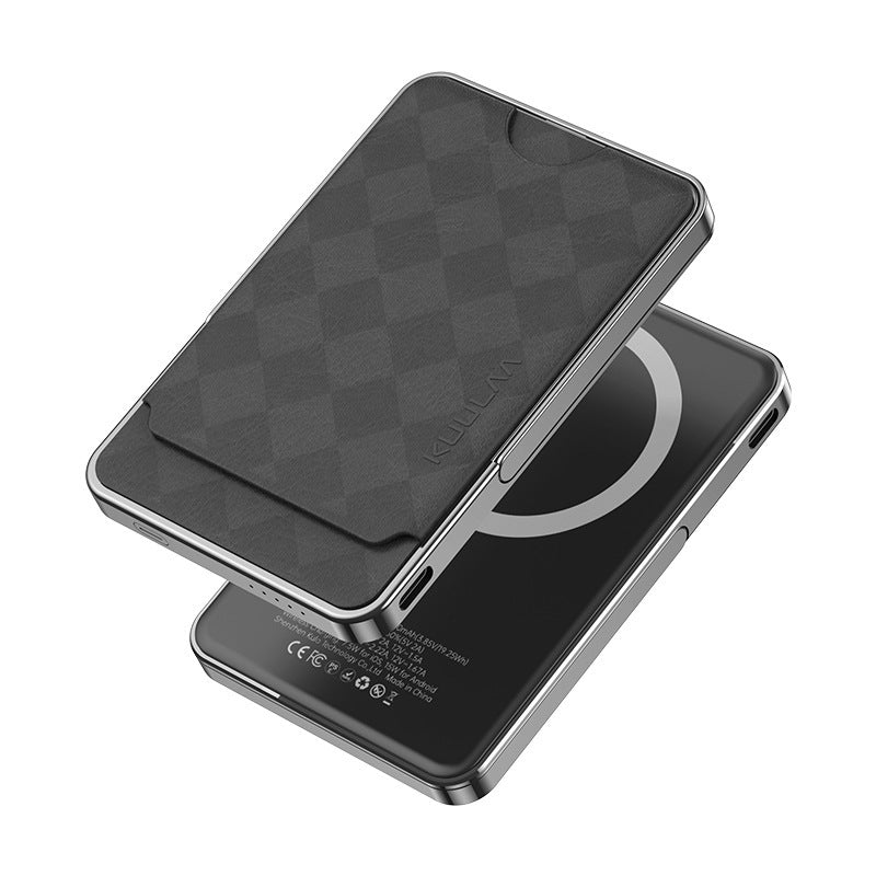 Porte-cartes magnétique pour batterie externe pour téléphone portable