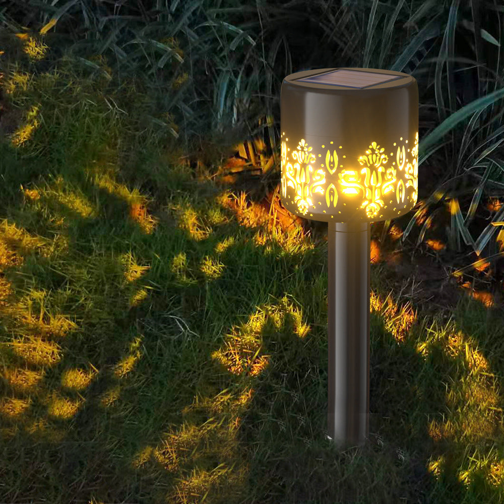 Nouveau Solaire En Plastique Pelouse De Sortie Au Sol Lampe De Projection, S'allume Décoration De Jardin - Ivory Deals Market