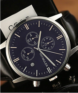 Montre pour hommes multifonction style coréen d'affaires en quartz