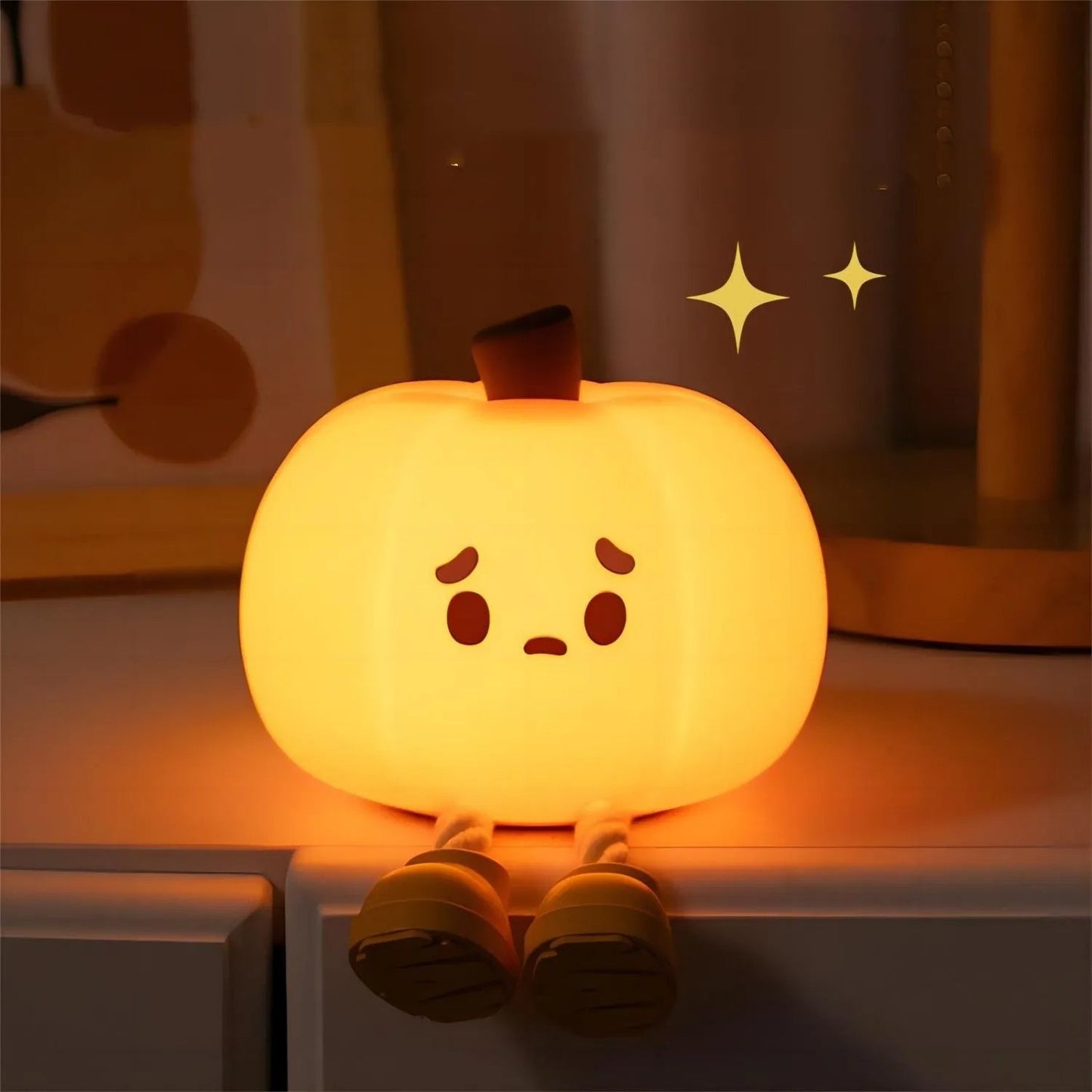 Décor à la maison Citrouille Silicone Lampe De Nuit Chambre À Coucher Avec Dormir Décorations Halloween - Ivory Deals Market